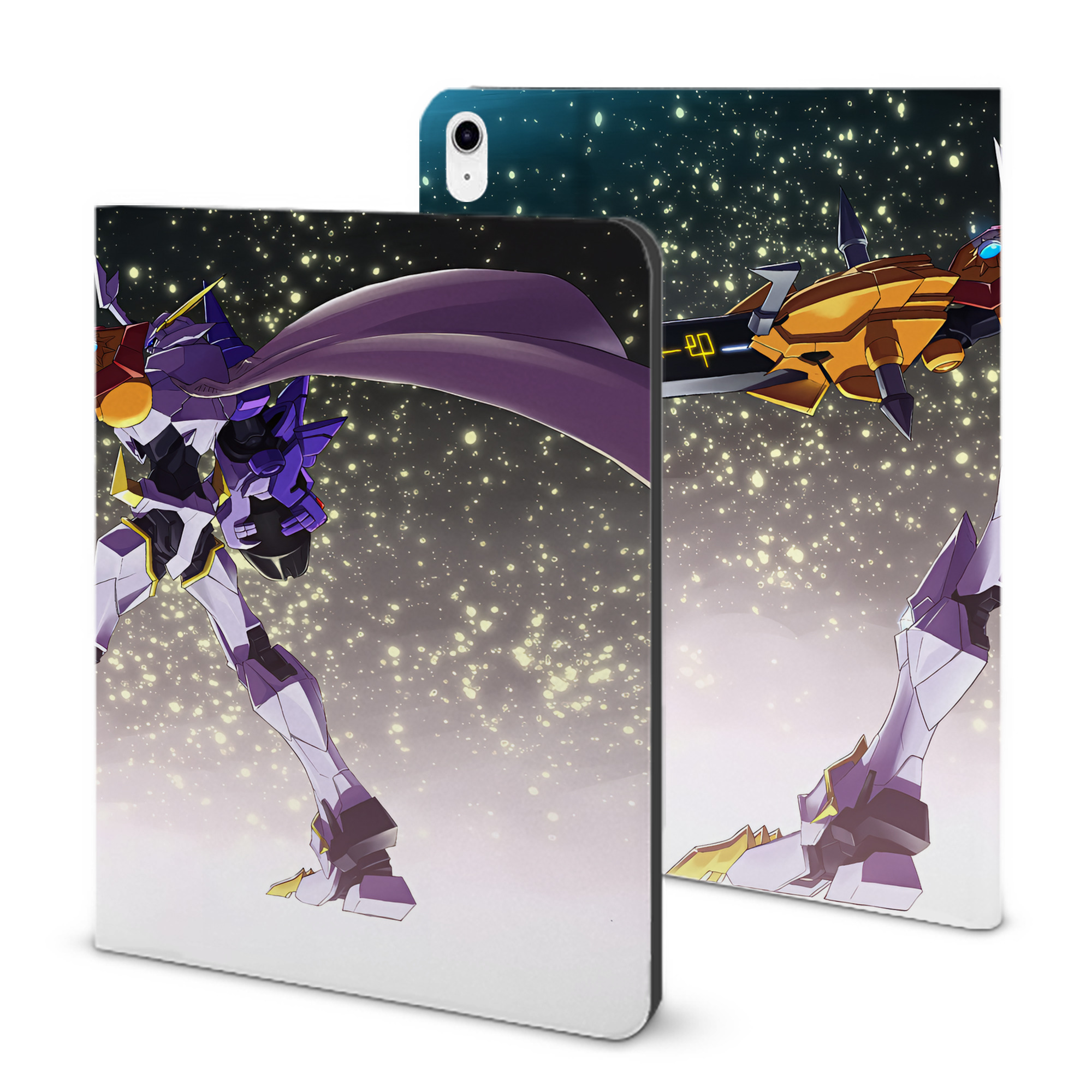 （画像用） Digimon デジタルモンスター/デジモン IPad ケース ブック型 PUレザー TPU 耐衝撃 軽量 薄型 ペン収納なし 全面保護 IPad 各モデル対応